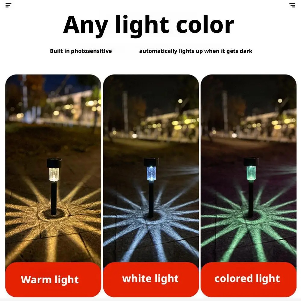 Solar Outdoor Lights Garden Lamp Solar Powered Waterproof Landscape Outdoor For Yard Backyard Lawn Patio Decorative