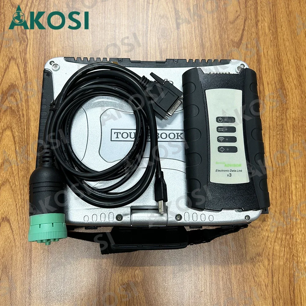 Agricultural Tractor and CF19 Laptop V5.3 AG CF EDL V3 Electronic Data Link Advisor Construction equipment Diagnostic tool