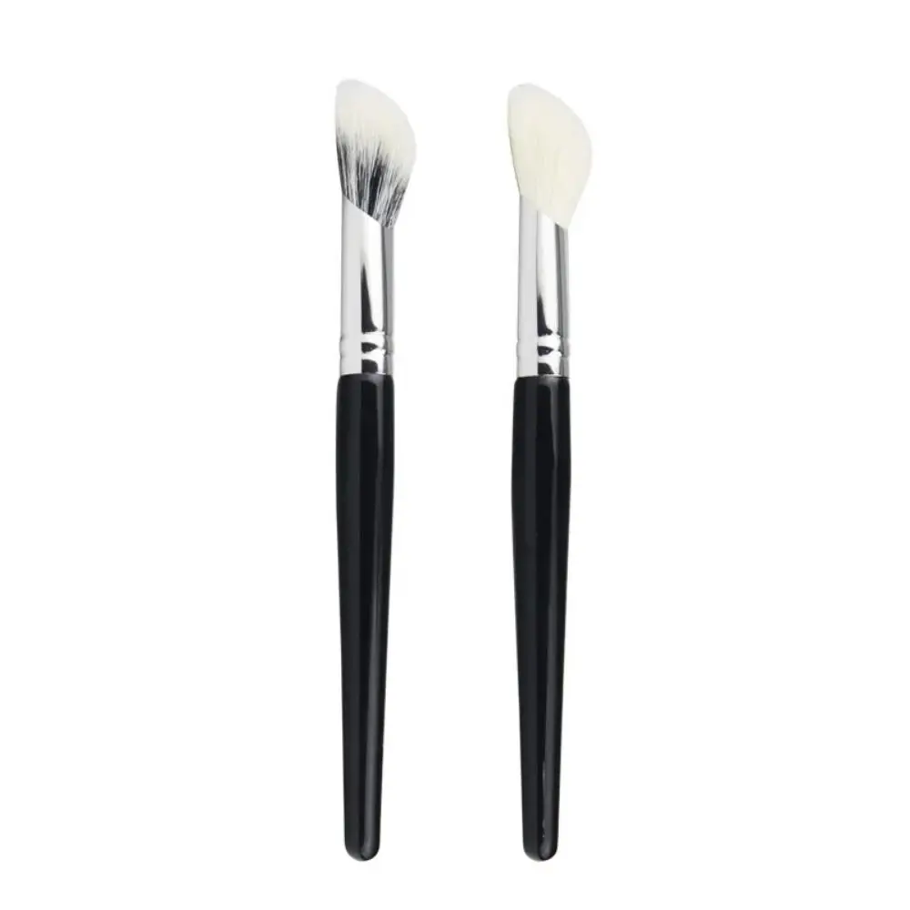 Goat Hair Stippling Makeup Brush High Quality Soft Contour Makeup Brushes Portable Natural Bevel Blush Make Up Brushes Face