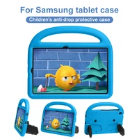 Funda segura EVA rosa para niños para Samsung Tab A9 Tab S6 Lite P610 P615 P613 Tab A8 Tab A9 Plus, funda para tableta a prueba de golpes, soporte incorporado