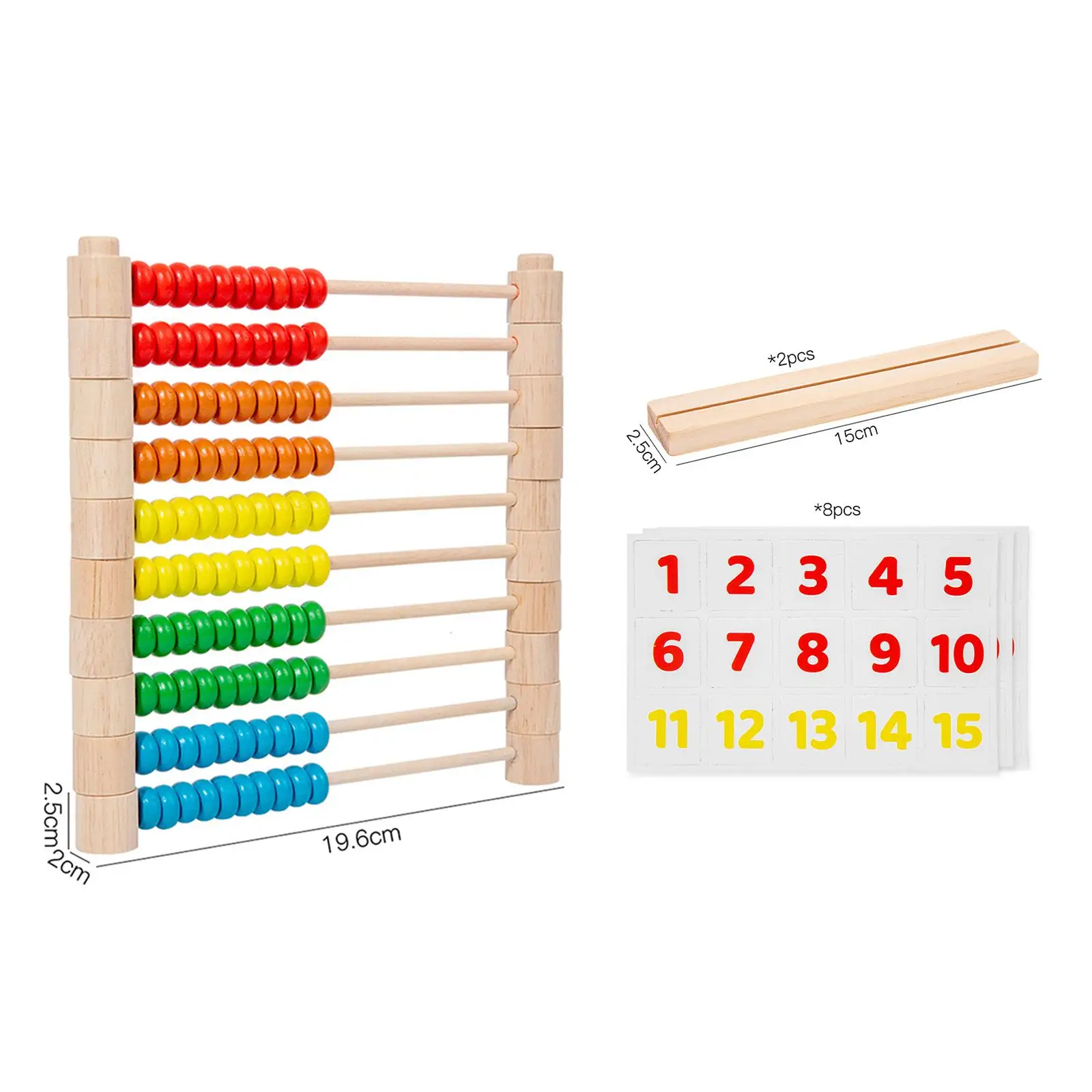 بچوں کے لیے لکڑی کا Abacus 2 3 4 5 6 سال کی عمر کے بچوں کے لیے ریاضی کا کھلونا