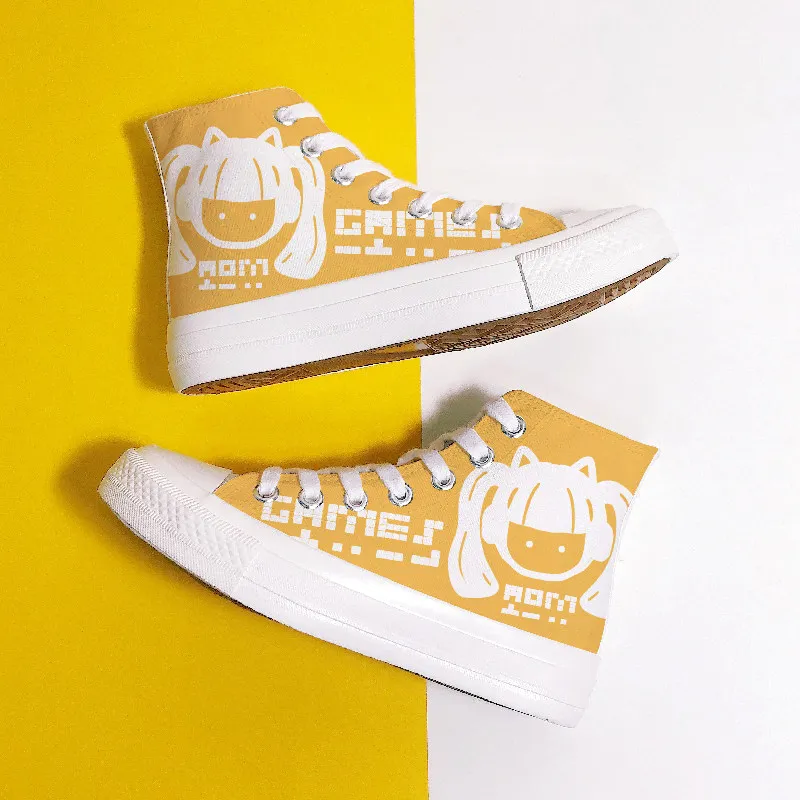 

Original High Cut Thick Soled Canvas Shoes Women 2025 New Model Students Autumn Winter With Plush Trendy Personalized Shoes