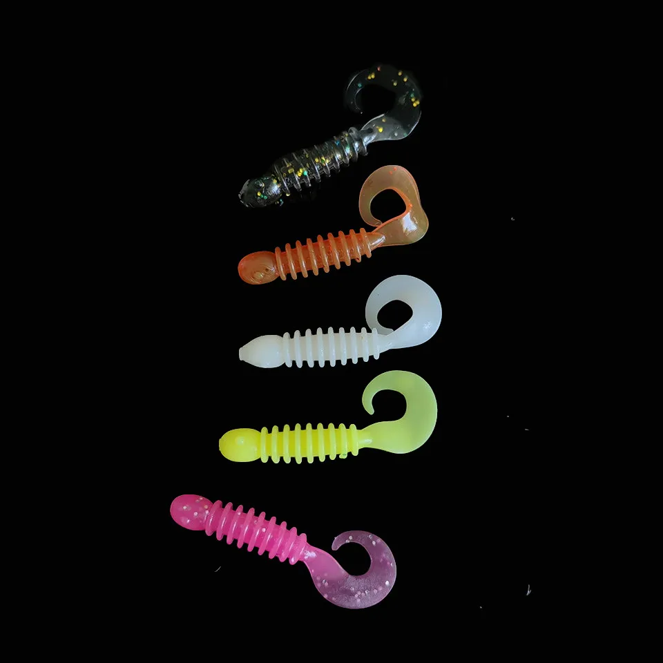 10 قطعة/المجموعة لينة الصيد إغراء 3.5 سنتيمتر 0.35 جرام Wobblers سيليكون الطعم الاصطناعي نكش دودة السحر ل باس سمك السلمون المرقط الكارب الصيد السحر
