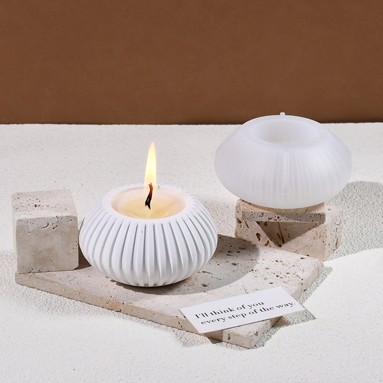 

2 pcs Ball Shape Mold Silicone For Diy Resin Plaster Wax Epoxy Casting Scented Holder Craft Home Decor Incense Burner