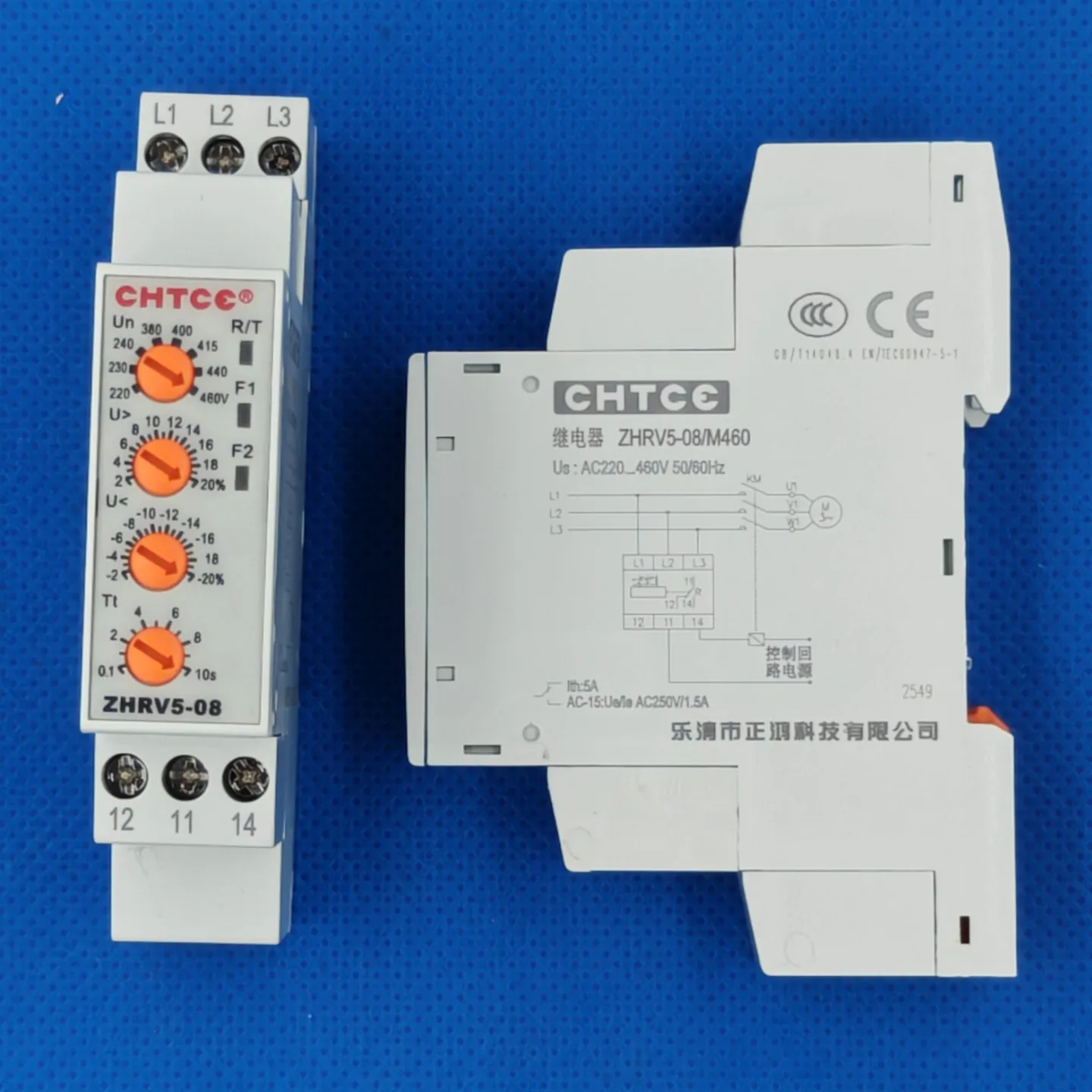 ZHRV5 Phase Sequence Overvoltage and Undervoltage Protector Phase Sequence Overvoltage and Undervoltage Relay RV5-03-12