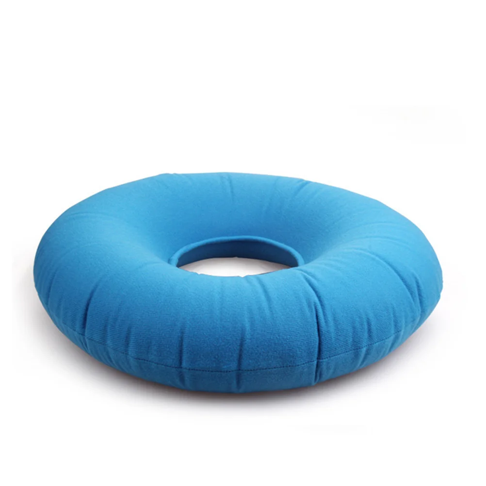 Donut Cushion Portable Inflatable Seat Pillow for Hemorrhoid Tailbone Coccyx Pain Relief Air Pump Included