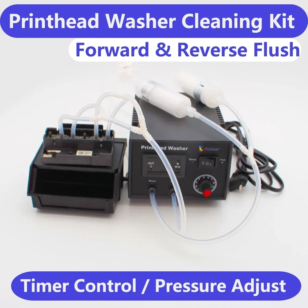 

DTF Printhead Washer Cleaner Flush Machine Clean Kit Flusher For Epson L1800 L805 1390 XP600 DX6 i3200 Print Head Unclog Unblock