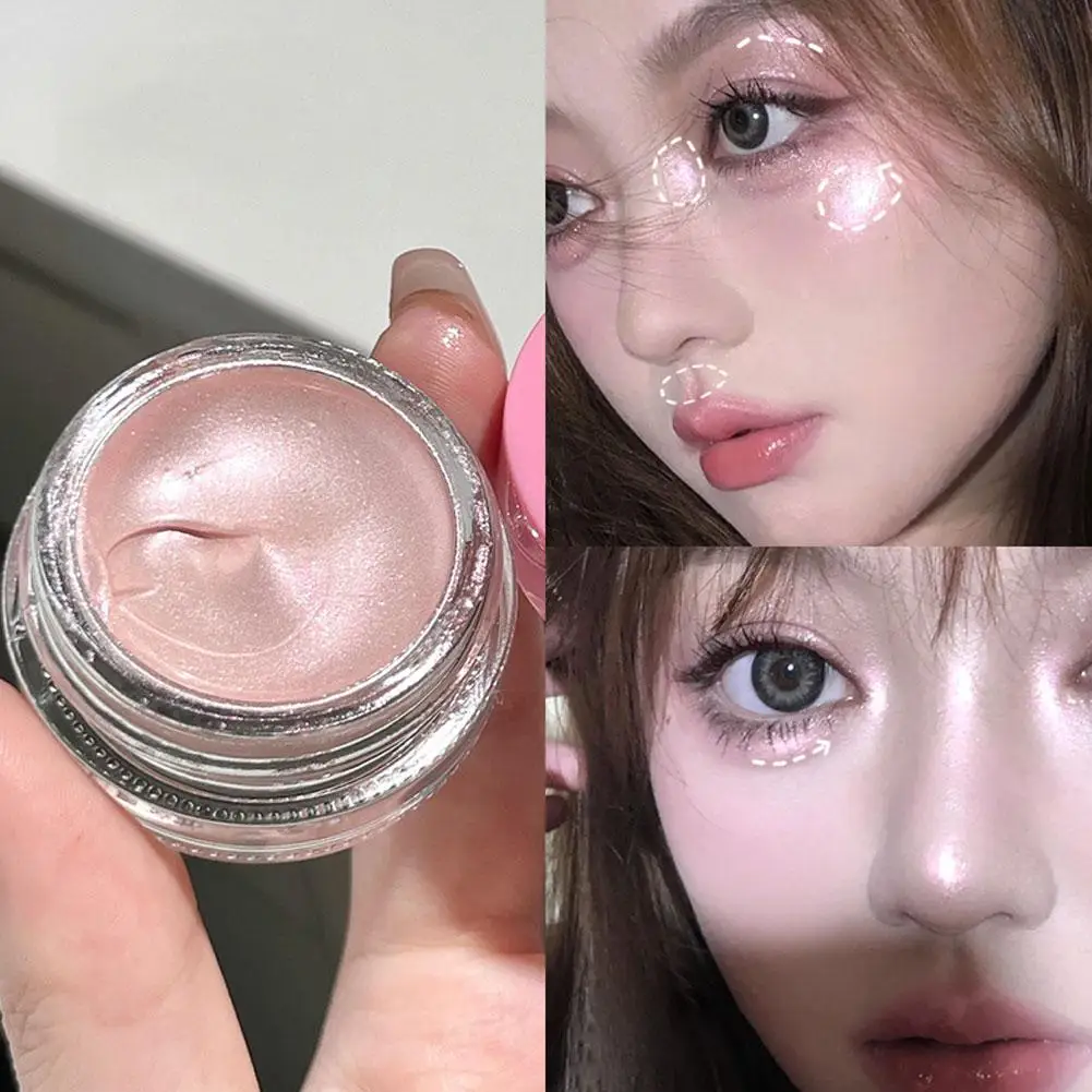 Sombra de ojos líquida con purpurina monocromática, crema de sombra de ojos con textura, maquillaje brillante, Cosméticos de diamante duraderos, resalte M0r3