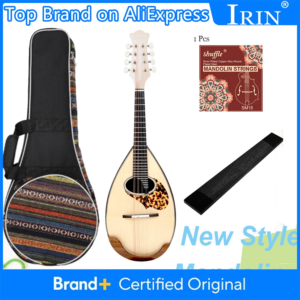 

IRIN Classic Acoustic Mandolin 8-String Guitar Japanese Style Maple Ladle Back Mandolin Stringed instruments