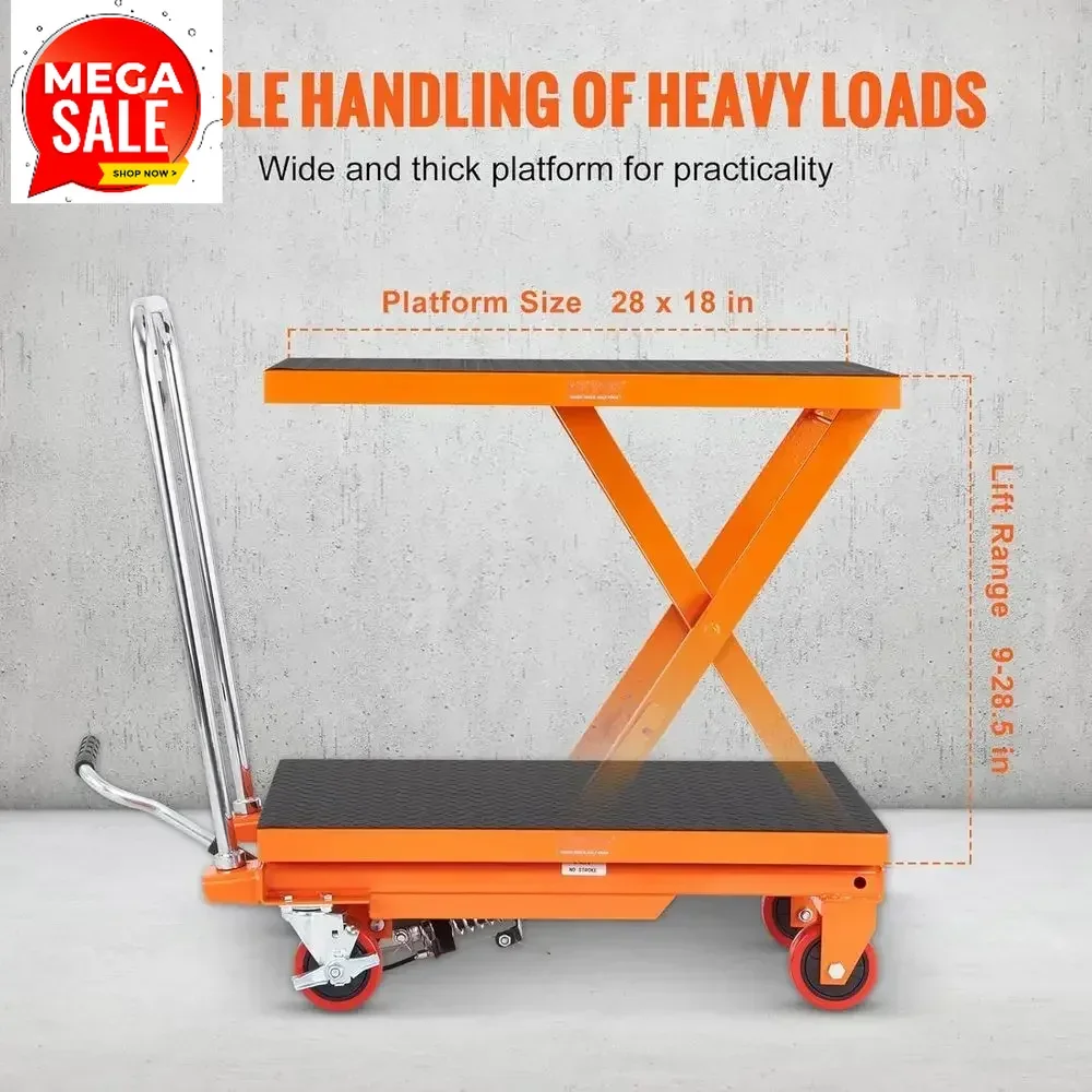 

Акционная цена на товары-хиты продаж! Ограниченное предложение! Гидравлическая наклонная тележка-платформа, грузоподъемность 500 фунтов, длина 28,5 футов, 4 колеса.