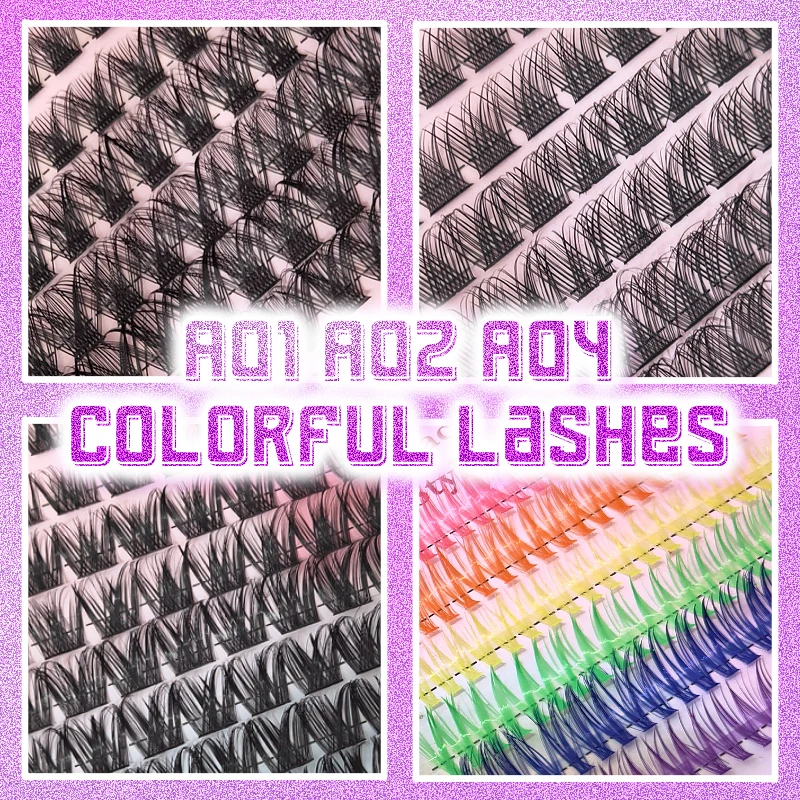 DIY Eyelash Book Lash Cluster Extension Kit, Mix Styles Individual Lash with Bond & Seal, Eyelashes Remover,Tweezers