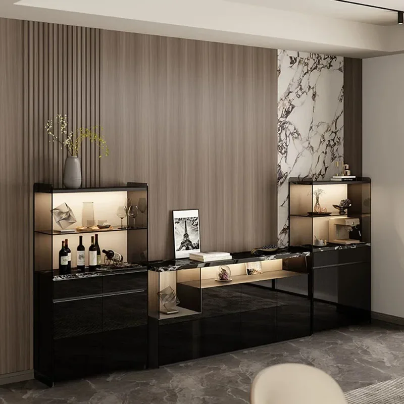 Organizer Display Living Room Cabinets Decor Filing Wine Mirror Living Room Cabinets Coffee Wood Gabinete Lounge Suite Furniture
