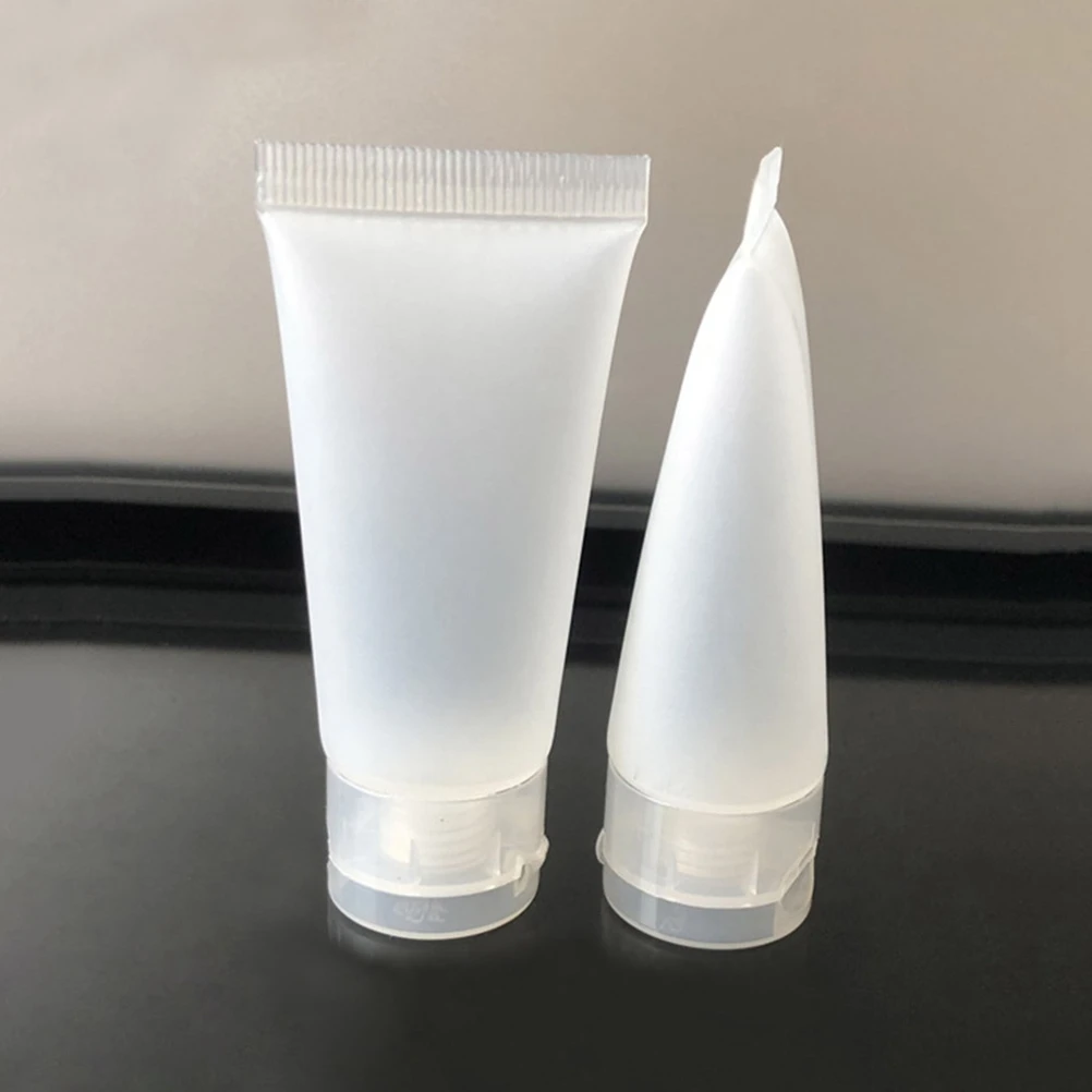 

5pcs 30ml Refillable Bottle Travel Size Squeeze Bottle Storage Container with for Shampoo Facial Toner Hand Cream Body Lotion (F