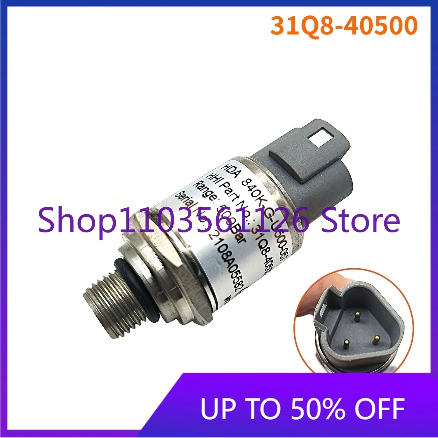 

High Quality Excavator Pressure Sensor Compatible with Models 150/215/225/305-9 Part Numbers 31Q8-40500 40520 40510