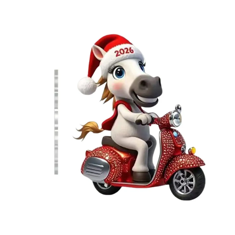 

New 2D Flat Christmas Hanging Pendant Ballerina Simulation Angel Hanging Decor Shining Acrylic Keychain Navidad Decor