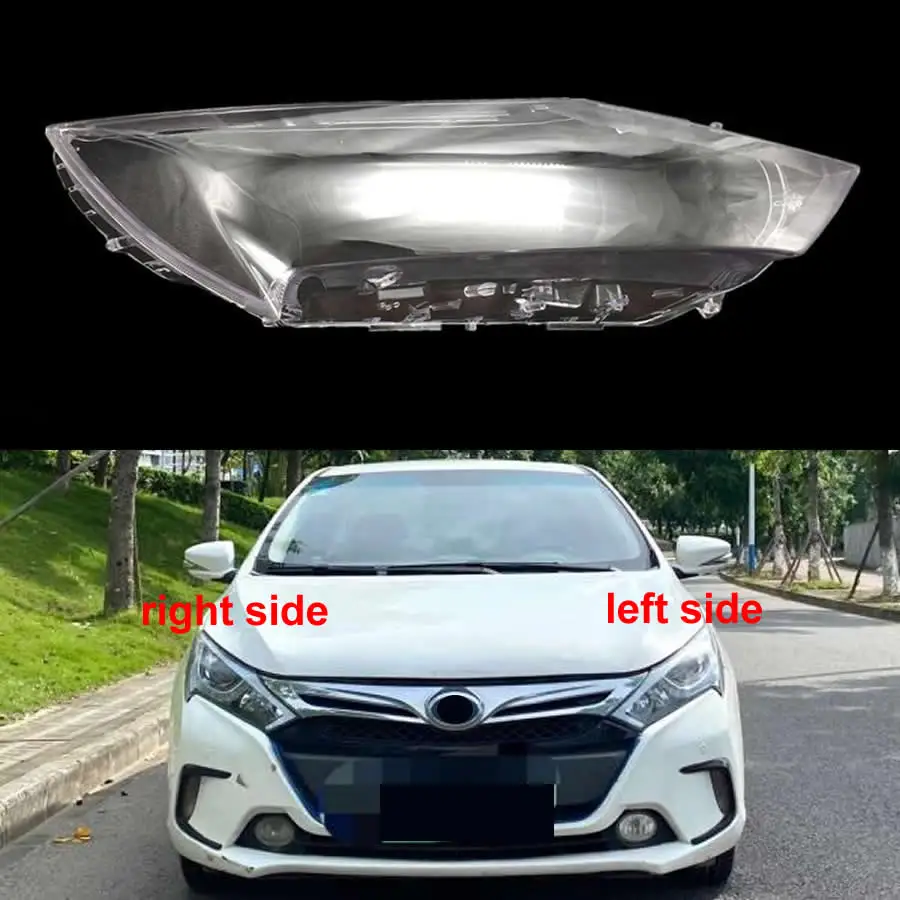 

For BYD Qin 2014 2015 2016 2017 Headlight Cover Transparent Mask Headlamp Lamp Shell Replace Original Lampshade Plexiglass