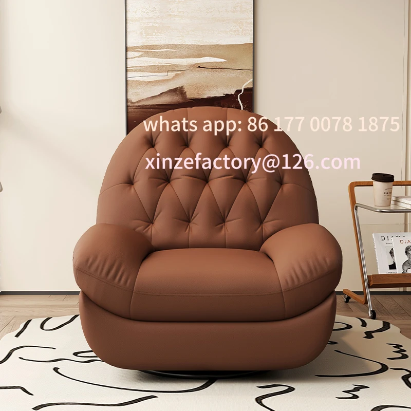 Customizable Shell Sofa Multifunctional Rotatable Living Room Bedroom Lazy Computer Chair Light Luxury Home Leisure Recliner