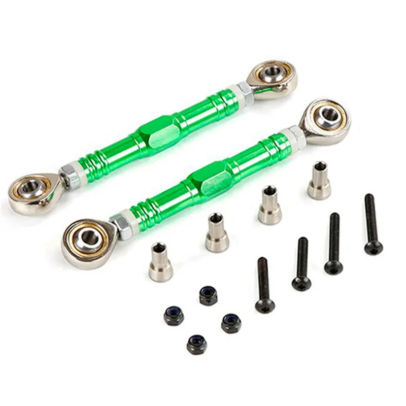 Conjunto de haste de tração de metal A45F-CNC para 1/5 HPI KM ROVAN BAJA 5B 5T 5SC SS Rc peças de carro acessórios verde