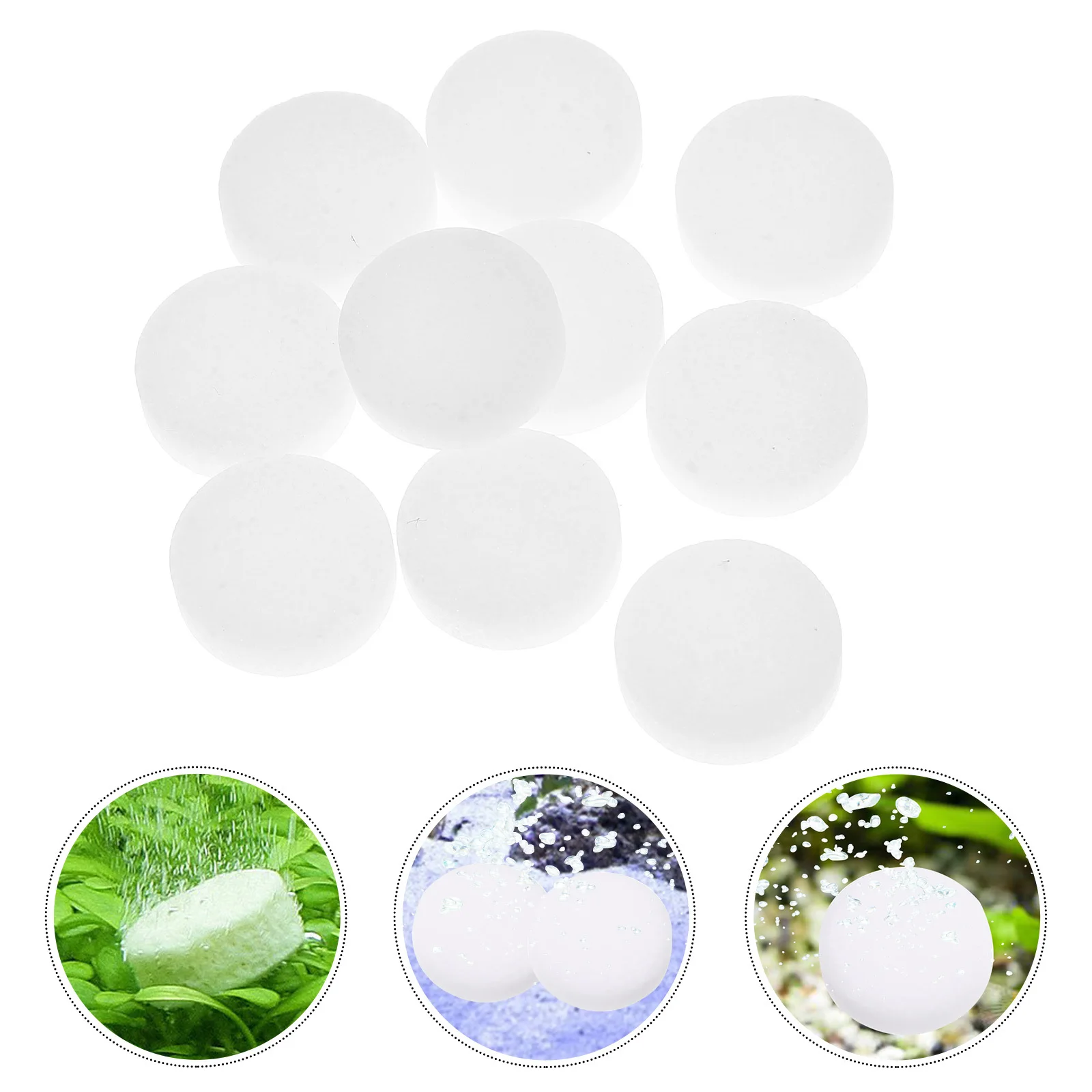 

1 Bag Water Grass Co2 Tablets Effective Carbon Dioxide Supplement for Aquarium Plants No Bubbles Safe for Fish Shrimp Easy to