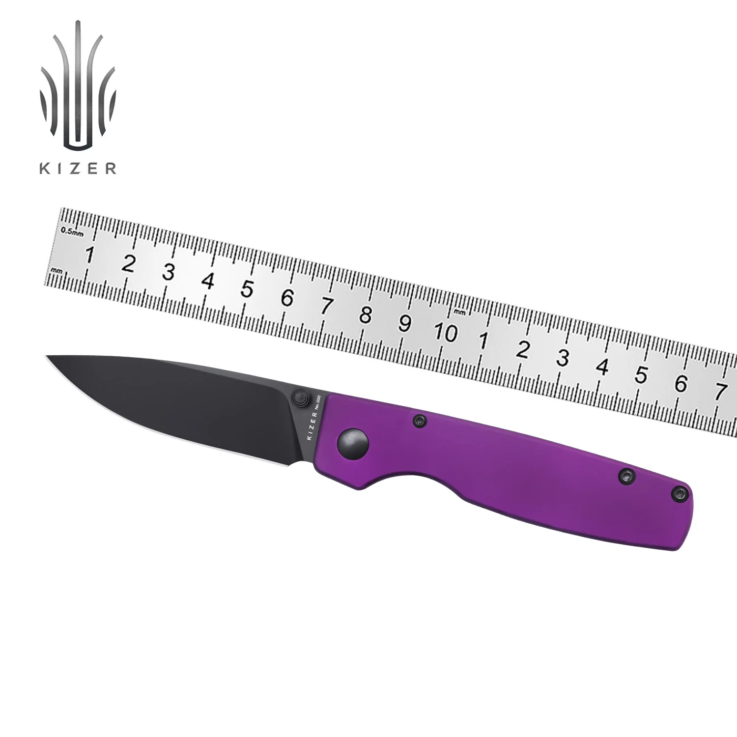 

Kizer Pocket Folding Knife V3605C1/C2/C3/C4 Original G10/Richlite/Aluminium Handle with 154CM Steel Blade Survival Knife