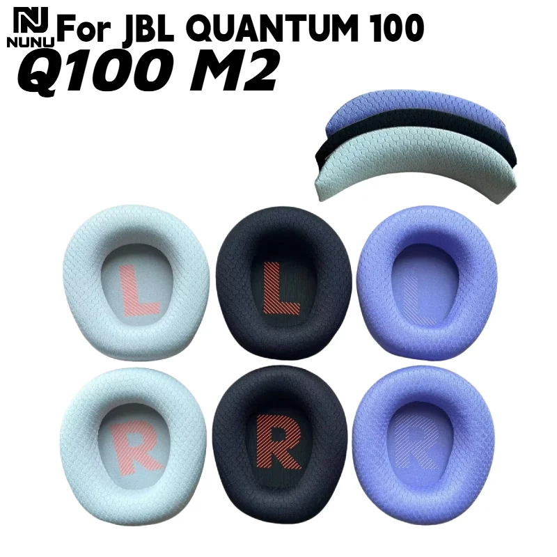 

NUNU Replacement Football net head beam cushion / Mesh Ear Pads Cushions for JBL QUANTUM 100 /Q100 M2 Wireless Headphone