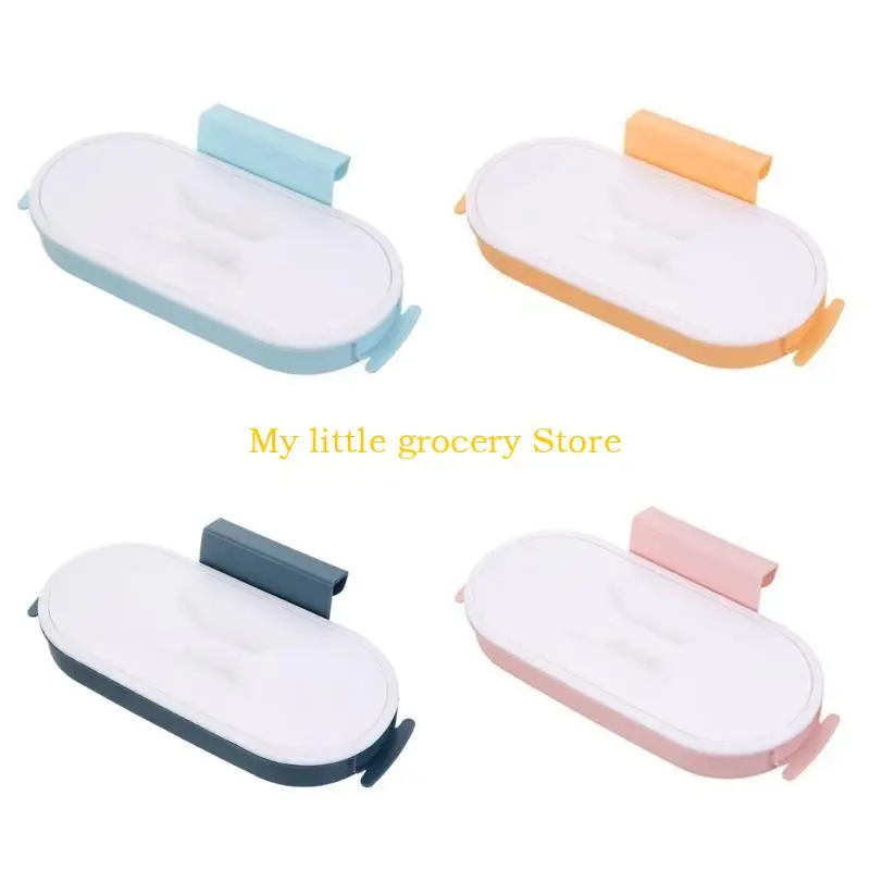 D5BD Portable Plastic Garbage Hanging Bag Kitchen Trash Storage Rack Bag Hook
