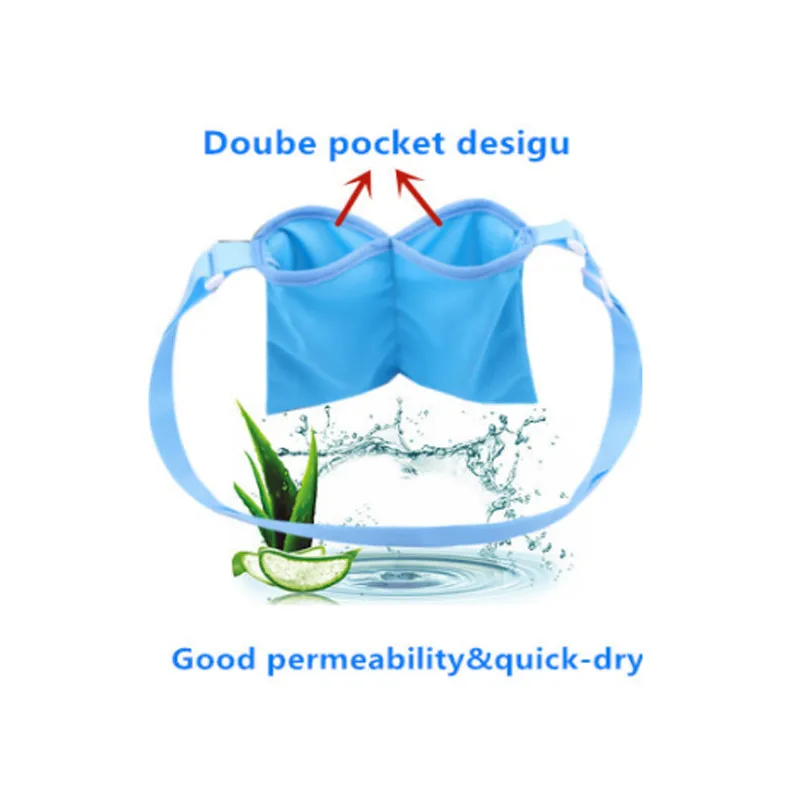 Reusable Drainage Bag Breast Surgery Drainage Bag Breathable Quick Drying Adjustable Sling Mastectomy Drainage Stent Bag