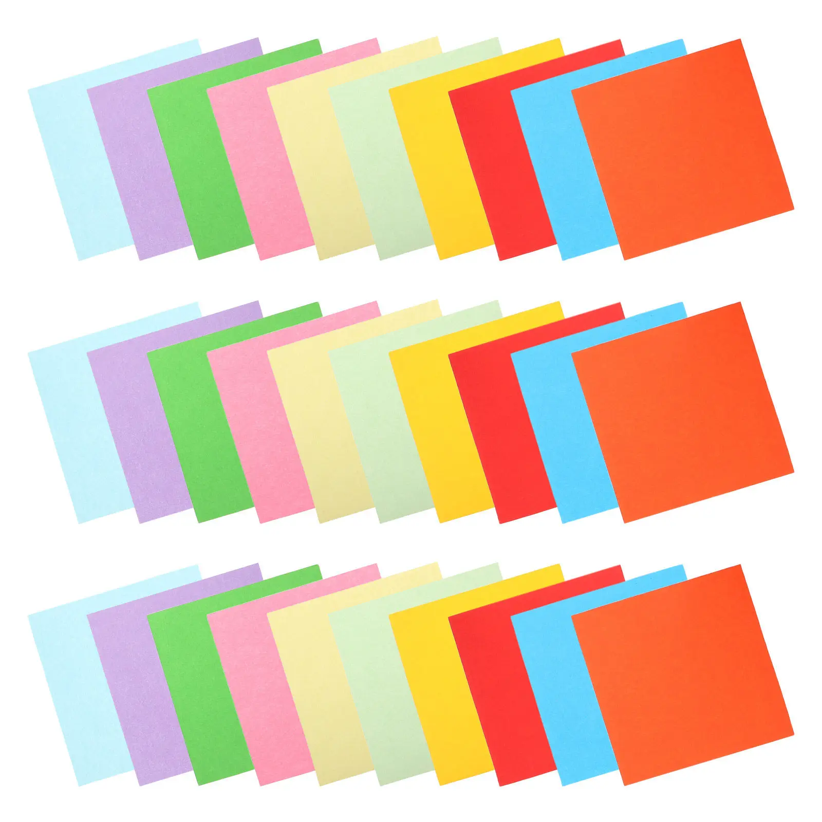 

100 шт. разноцветной бумаги для оригами 20x20 см, квадратные листы для детей и взрослых, для поделок своими руками, развития координации рук и глаз, творческого декора