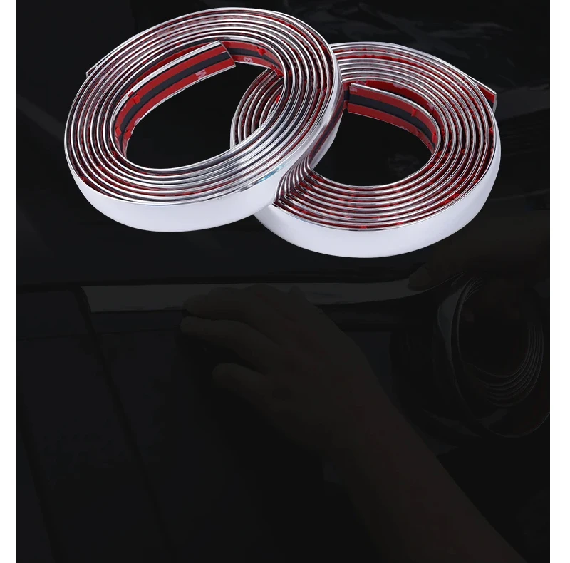 Auto Körper Streifen Stoßstange Auto Tür Schutz Form Styling Trim Aufkleber Anti-Kollision Band Stoßstange Grill Chrom Moulding Trim – Detail 23