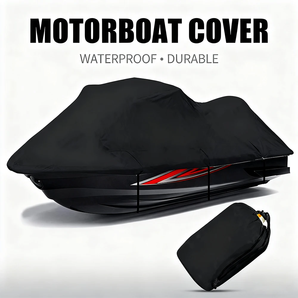 420*300cm Outdoor Jet Ski Waterproof Cover 210D Dust Cover UV Protection for Seadoo Yamaha Kawasaki Waverunner Polaris