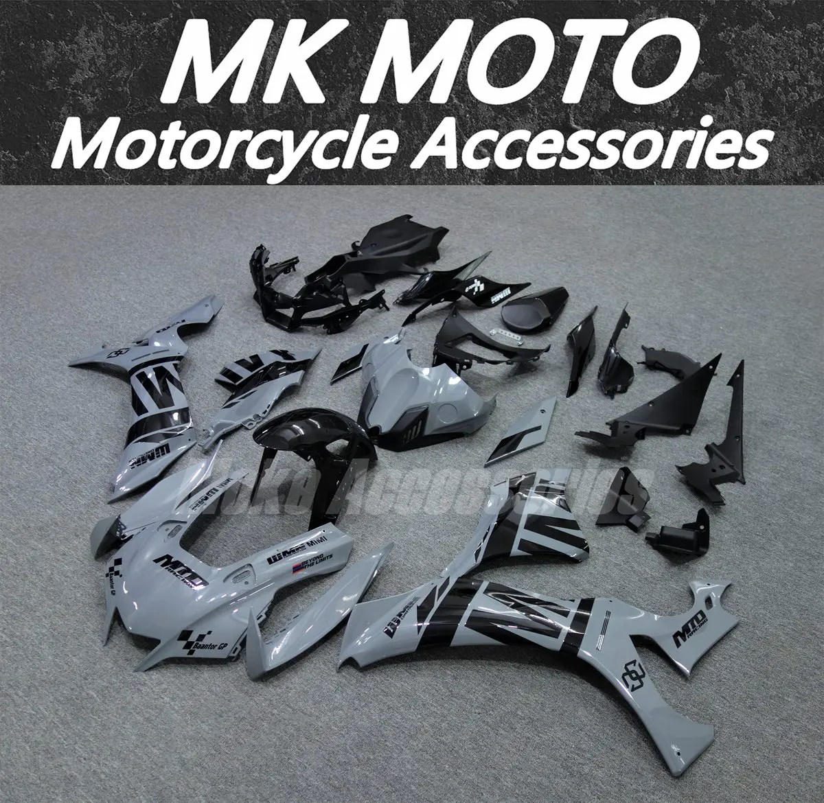 

Motorcycle Fairings Kit Fit For Yzf R1M R1 2020 2021 2022 2023 2024 Bodywork Set High Quality Abs Injection Black Gray