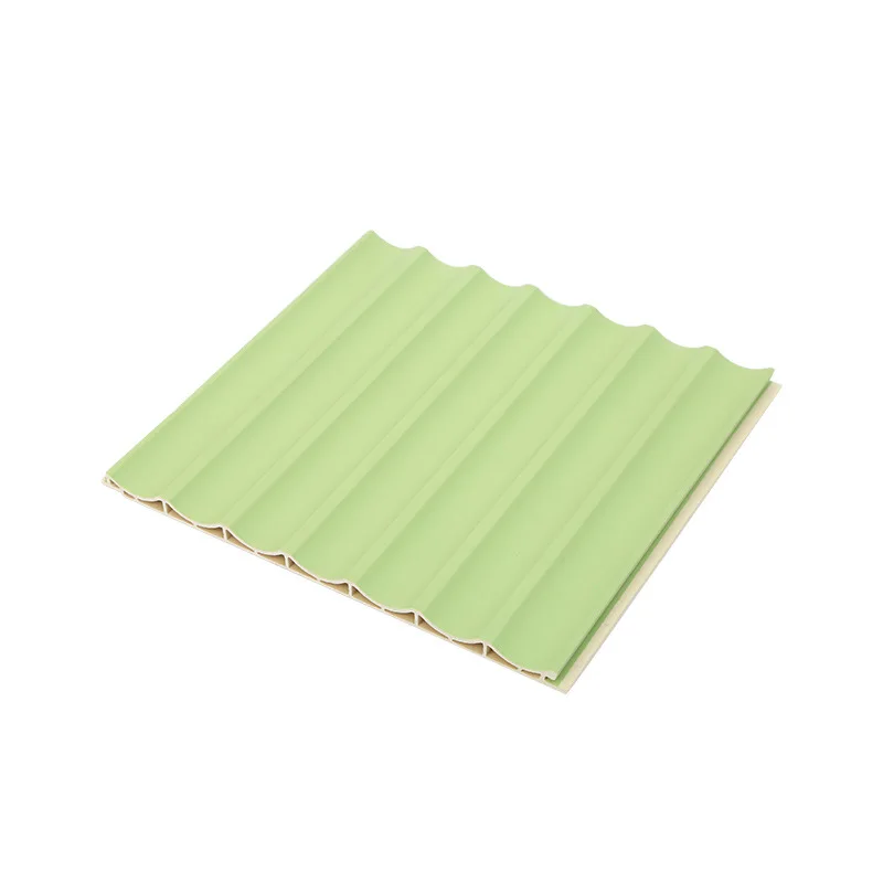 2026 204mm Big Inner Arc WPC Wall Panel Waterproof Indoor Fluted Cladding Corrugated Decorative Board Modern Household Living Ro