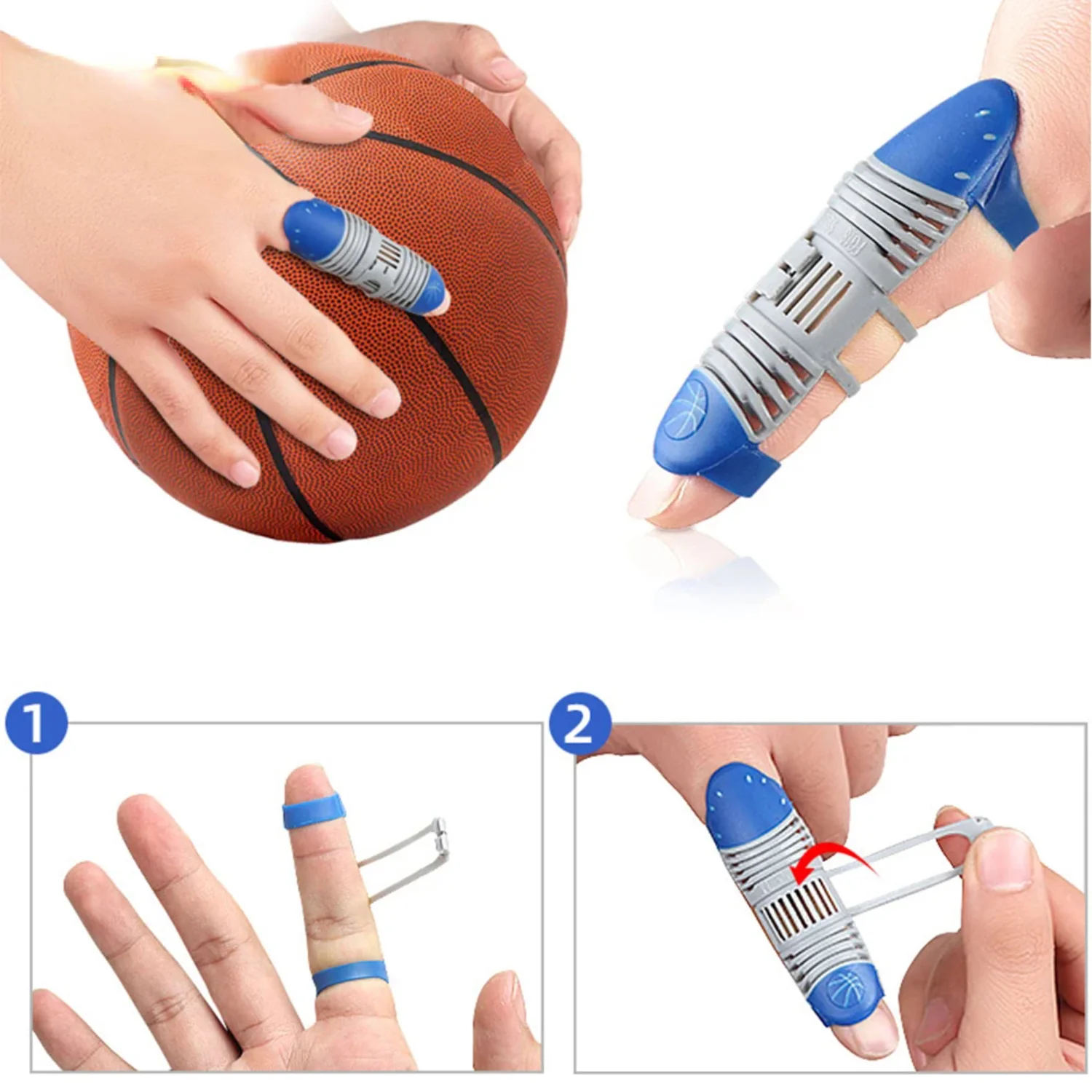 1Pcs Basketball Finger Splint Wrap Breathable Anti-slip Professional Fingers Guard Bandage Sport Protective Cover Brace