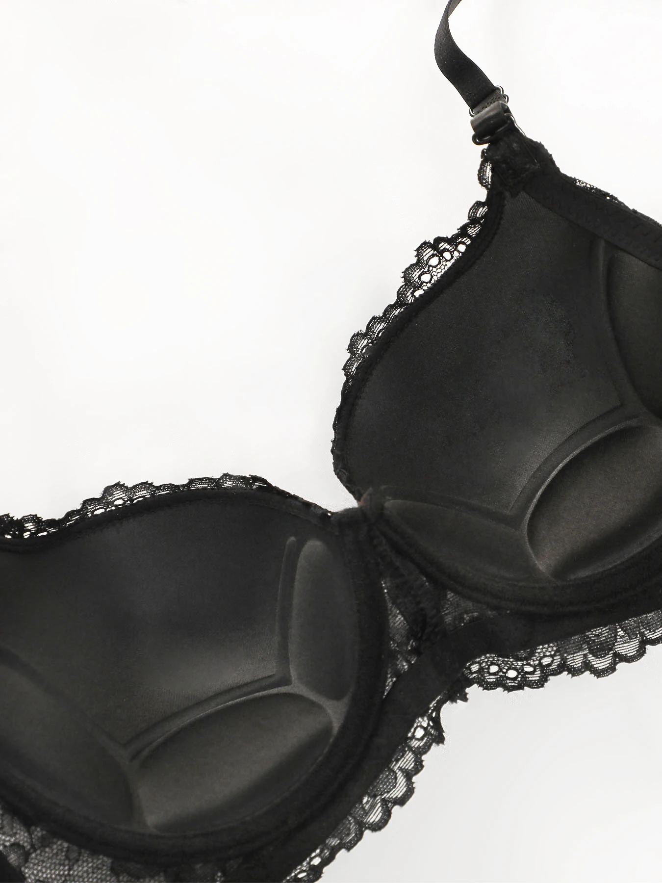 Sexy černá krajková podprsenka s kosticemi pro ženy, push-up vyztužená, pohodlné spodní prádlo s plným pokrytím, tričko, podprsenky pro denní nošení - náhled 3