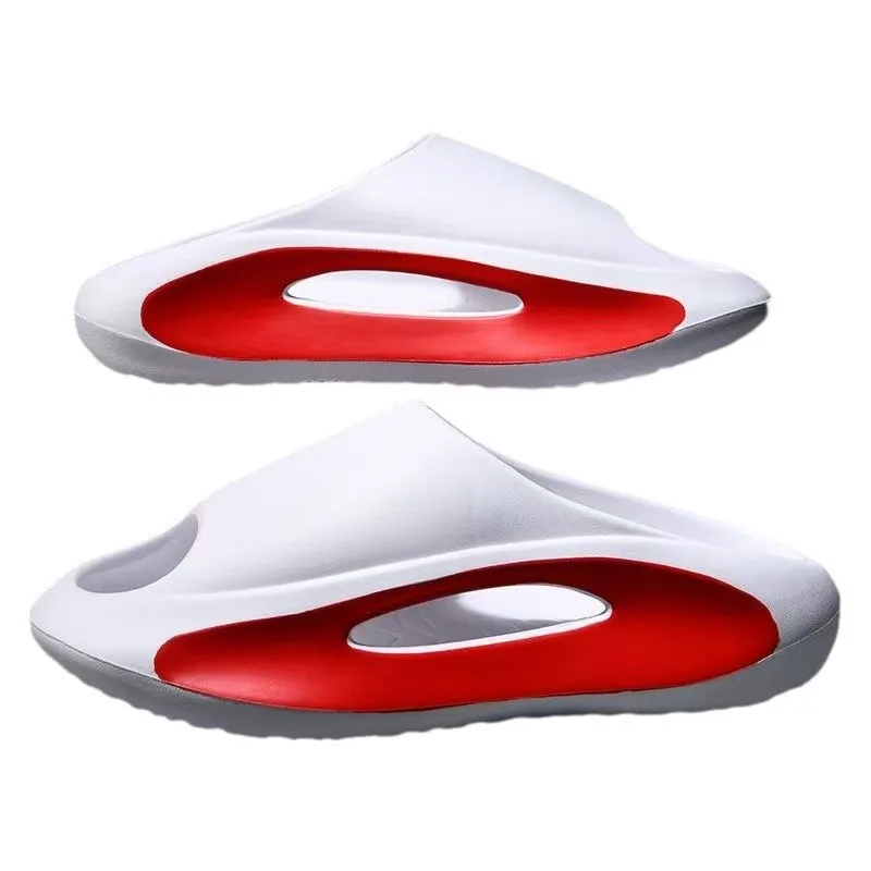 Unisex Couple Open Toe Slide Slippers Indoor Home Bathroom Shower Non Slip Flip Flops For Women Men - view 3