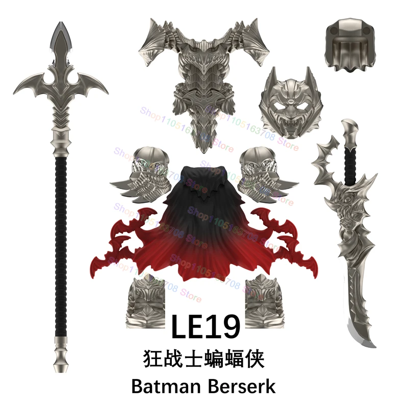 Akcesoria do klocków MOC, mini figurki akcji, zestaw do samodzielnego montażu, zabawka edukacyjna dla dzieci, prezenty świąteczne LE18-20