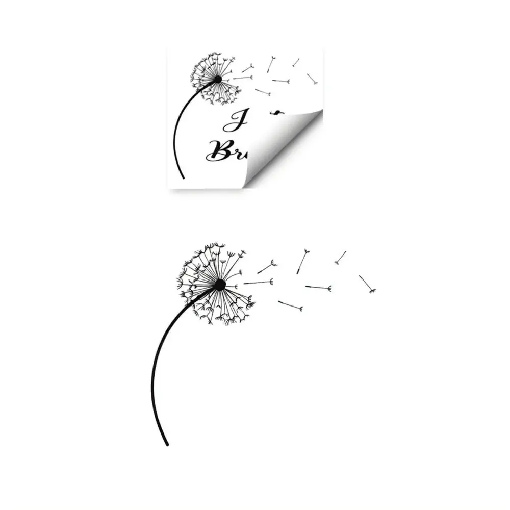 Dandelion Wall Sticker Just Breathe Quote Decal Nordic Style Home Decor Art Mural For Living Room Bedroom Office Wall Art