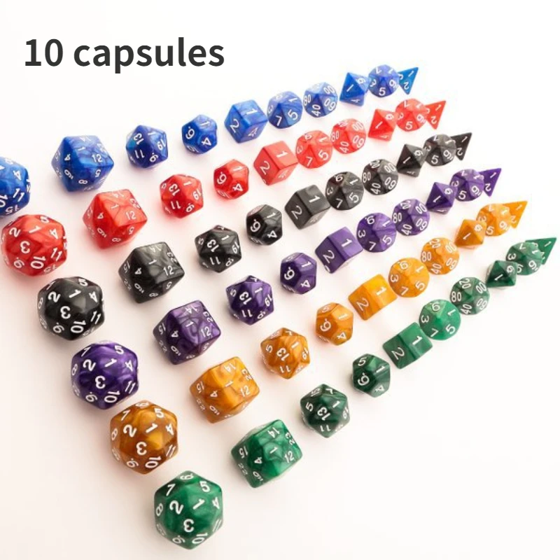 

10 шт. Новинка 4-30 многосторонние цифровые игральные кости для бега