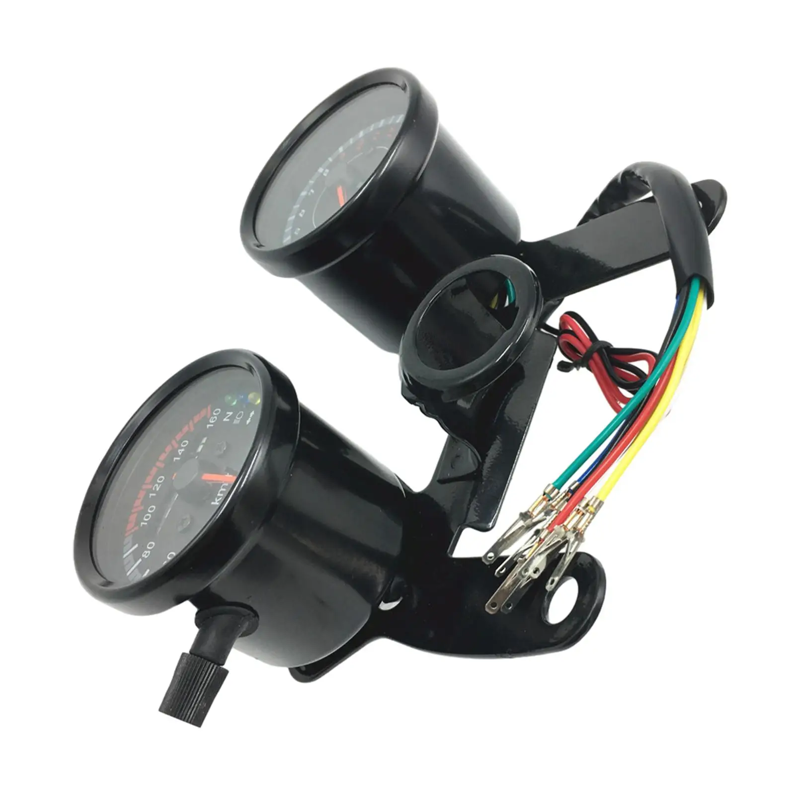 

Motorcycle Speedometer Odometer Tachometer Black Accessory for Easily Install