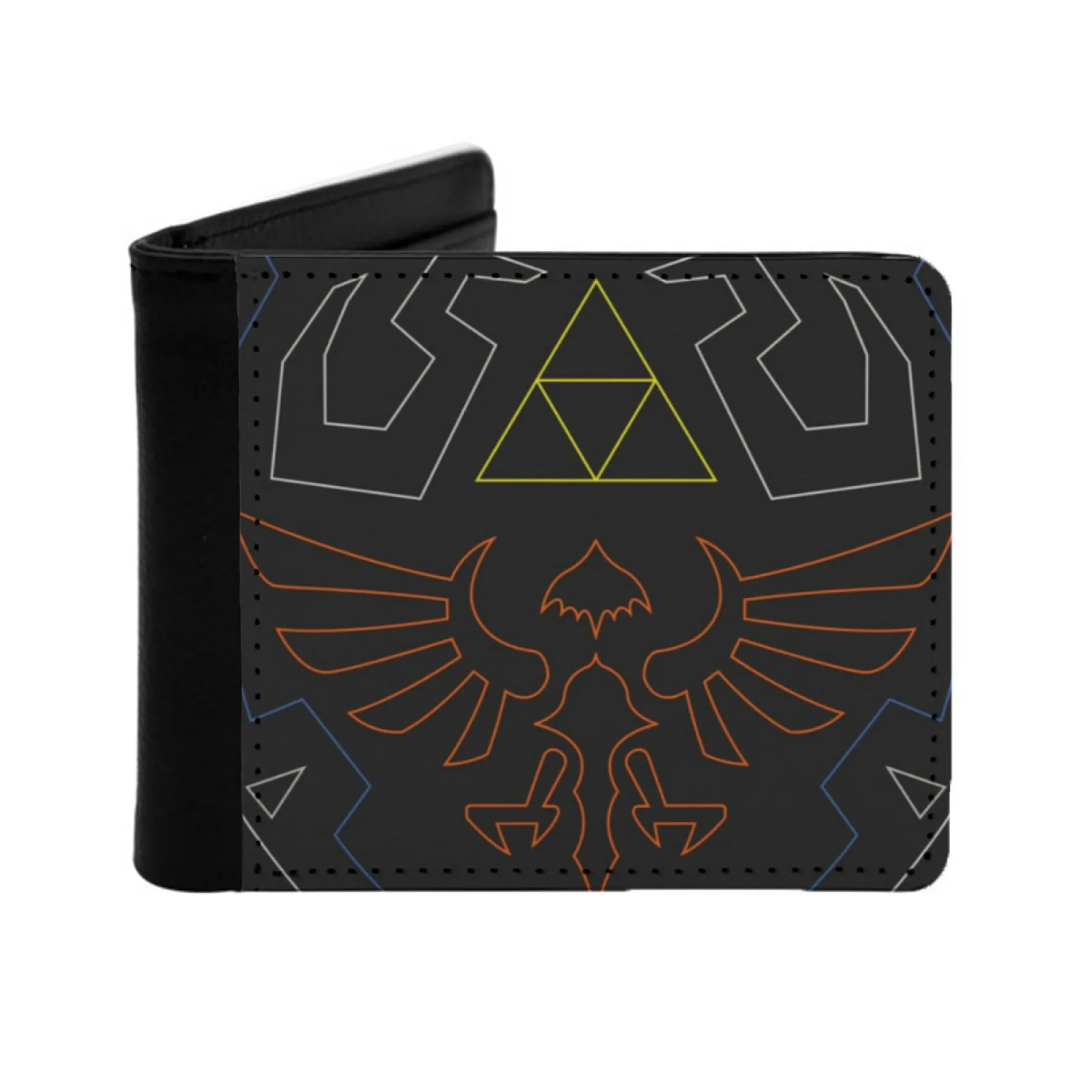 Hylian Shield New Men's Wallet Short Fashion Pu Leather Wallet Multi Card Wallet Legend Of Legend Majora Majoras Kokiri Forest