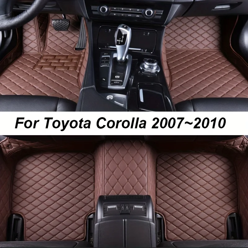

Car Floor Mats For Corolla 2007 2008 2009 2010 Auto Luxury Faux Leather Full Coverage Car floor Mats for Men, Women