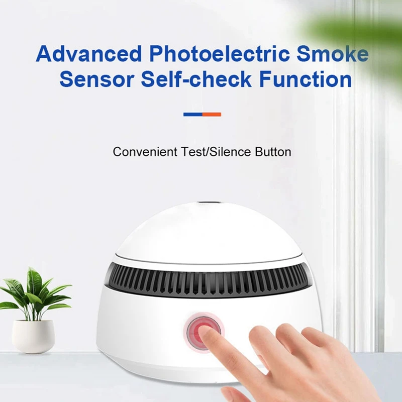 Nuovo rilevatore di fumo Tuya Zigbee Rilevatore di fumo antincendio Sensore domestico Allarme antincendio Rilevatore di calore Durata di 10 anni