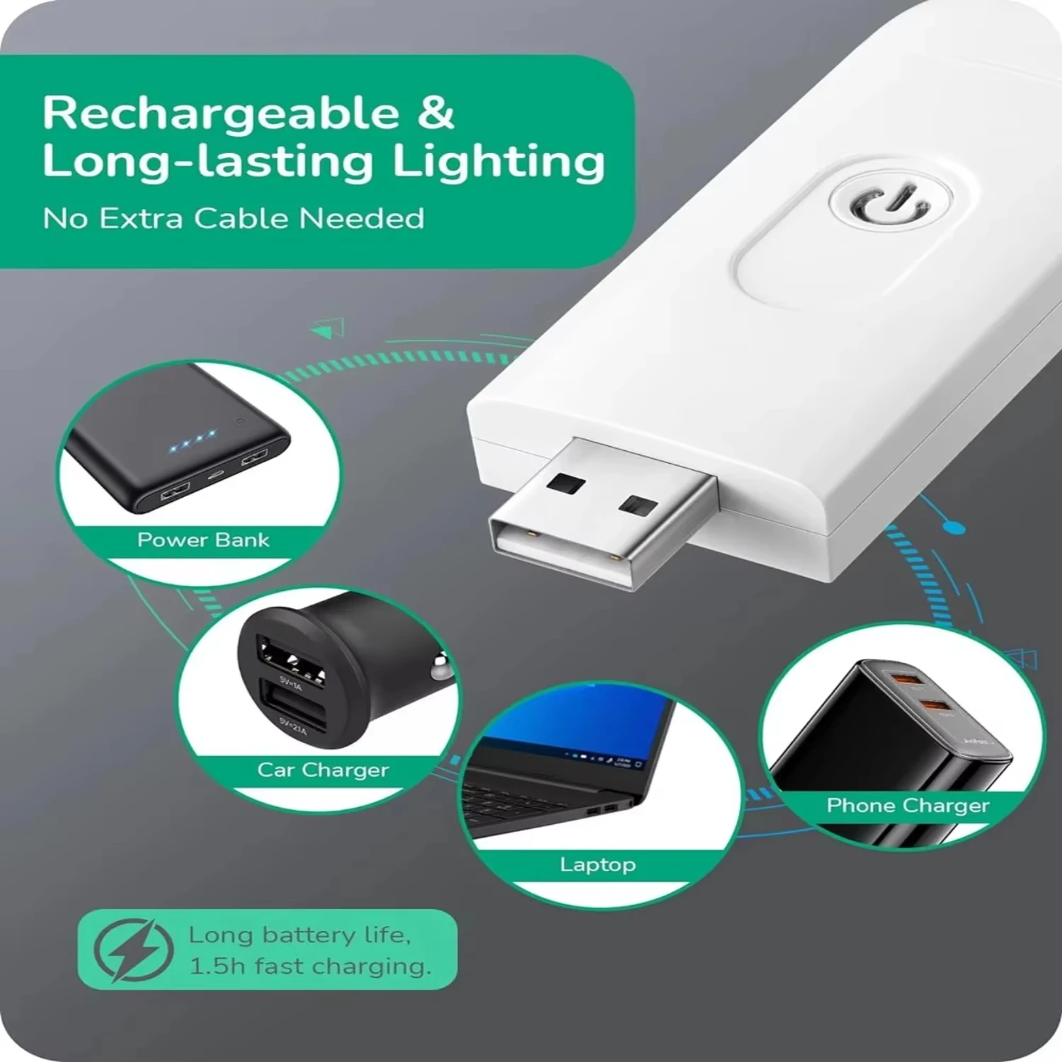 LED 미니 책 조명, USB 충전식 독서 램프, 눈 보호 야간 조명, 휴대용 클립 데스크 라이트, 북마크