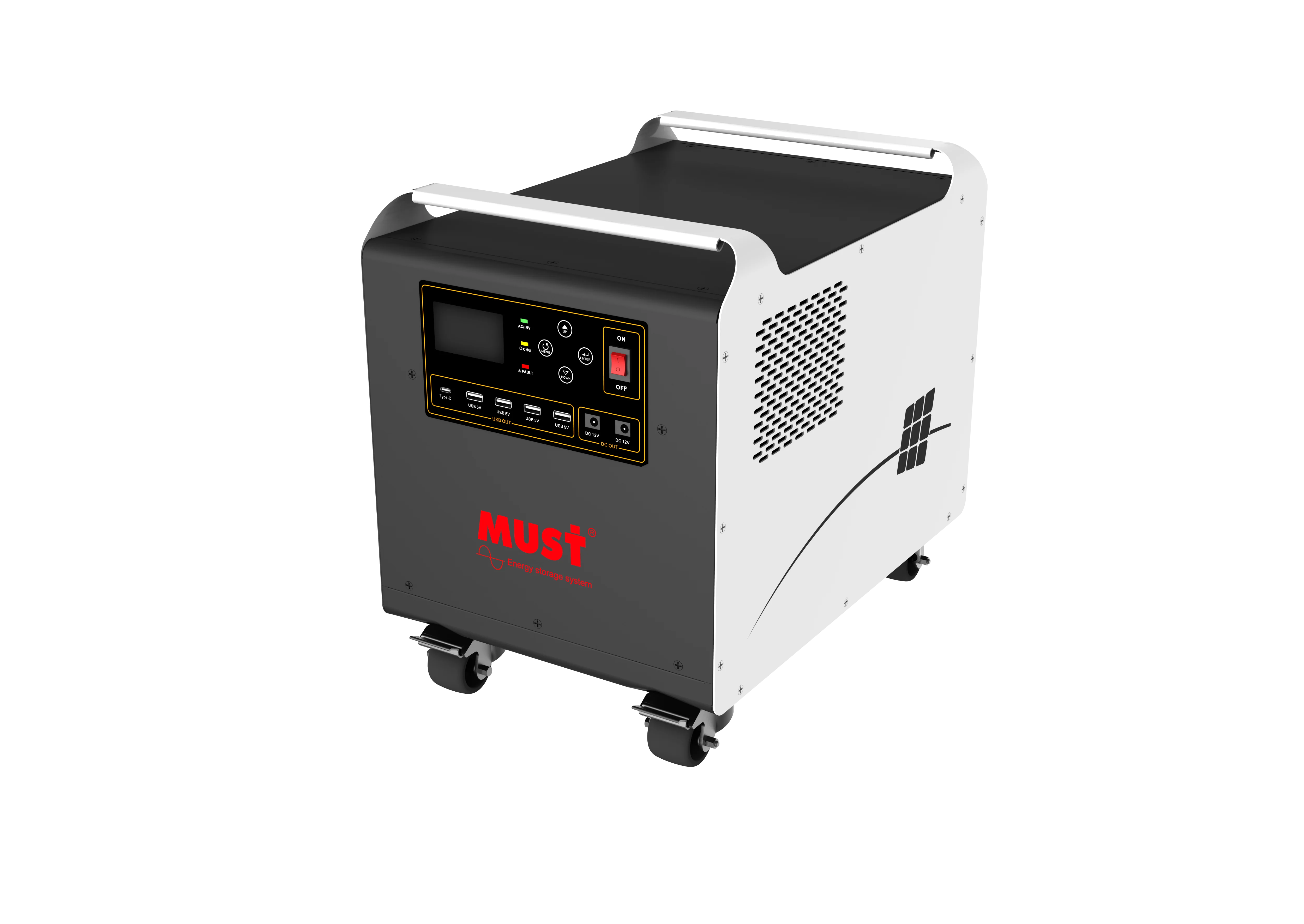 For MUST 1KW Portable Solar Power Station with 1KWH LifePO4 Battery Wireless Charging MPPT Controller for Ukraine