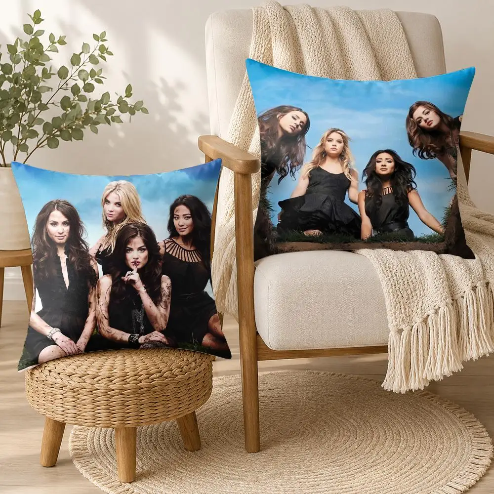 New P-Pretty Little Liars Cushion Cover Square Decorative Throw Pillow 40x40cm For Sofa Bedroom Living Room Home Decor