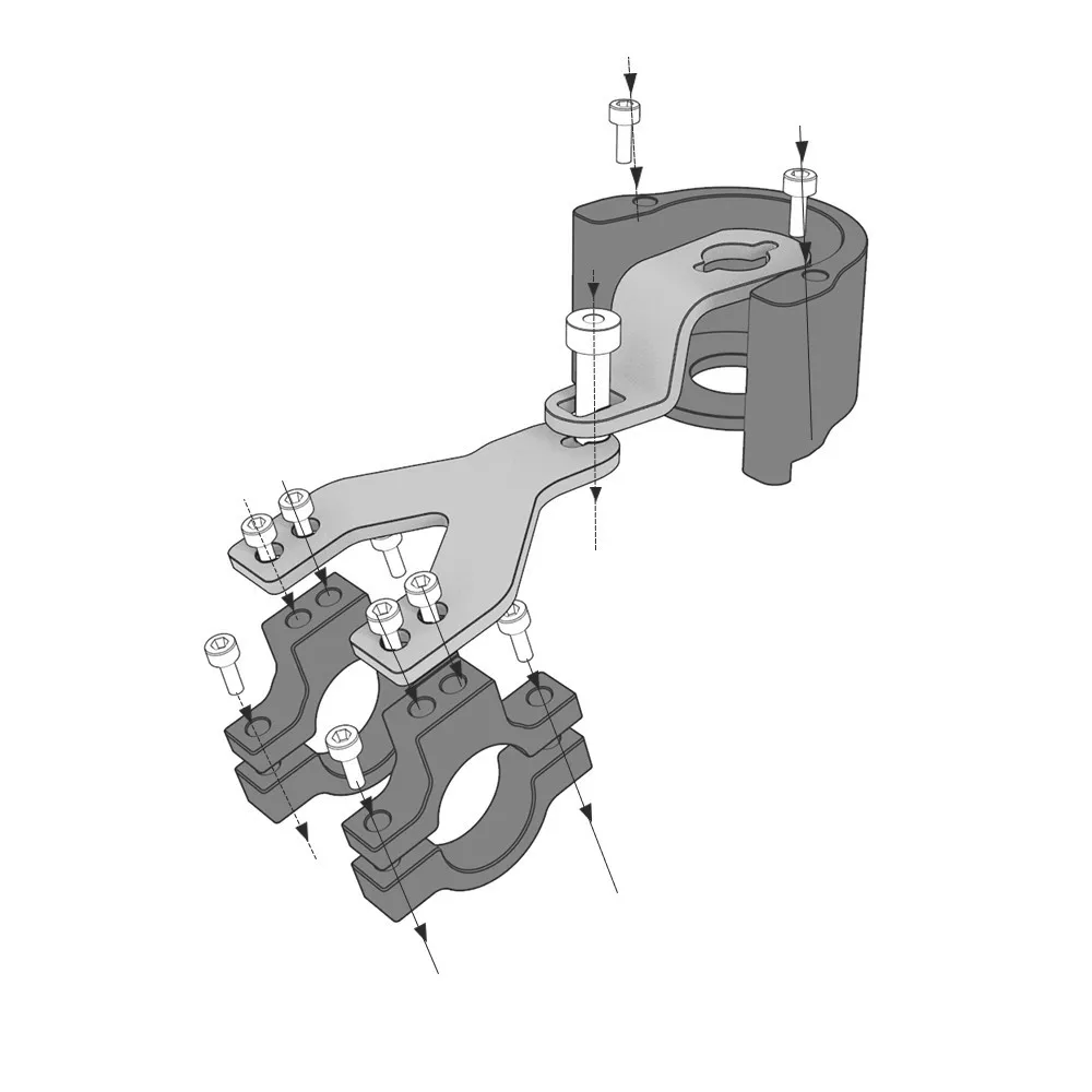 Motorcycle For Yamaha Tenere 700 XTZ700 2019-2023 2024 CNC Steering Damper Bracket Tenere 700 World Raid Tenere700 Rally Edition