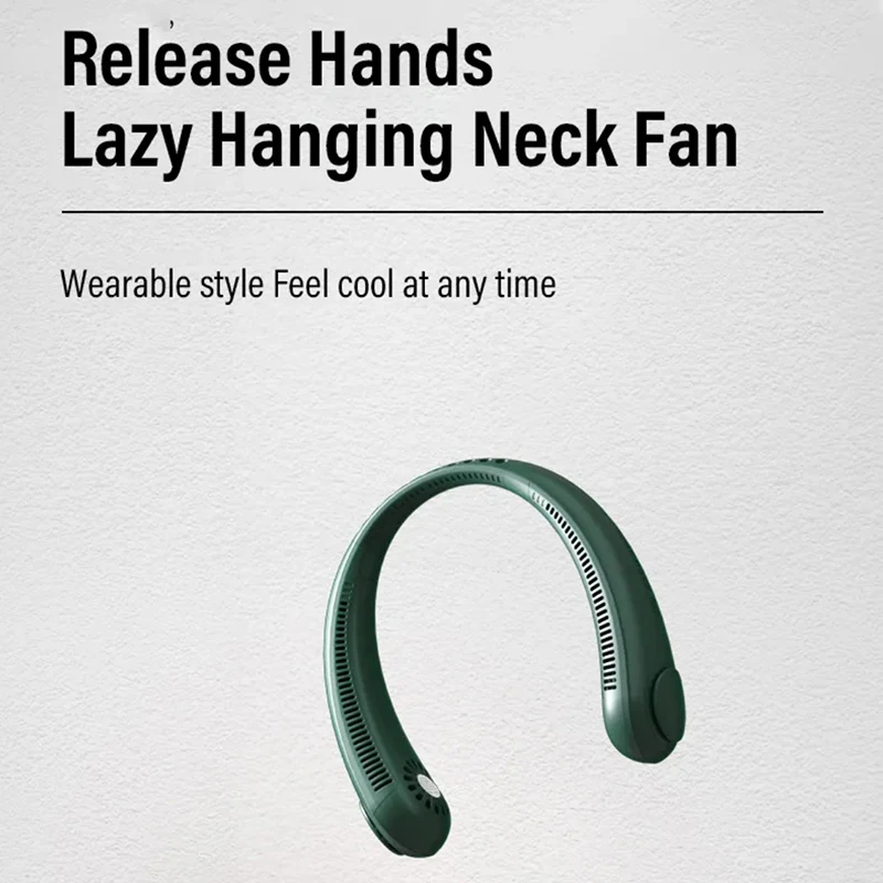 

łać wiszący wentylator na szyję transgraniczny przenośny leniwy mini bezłopatkowy wentylator elektryczny kuchnia zewnętrzna letnie chłodzenie