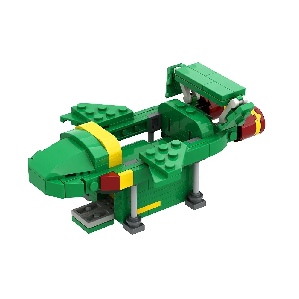 

Ekbrick MOC IR Thunderbird-2, марионетка, показ, специальный спасательный набор, реактивный космический корабль, воздушный корабль, кирпичи, игрушки, подарки