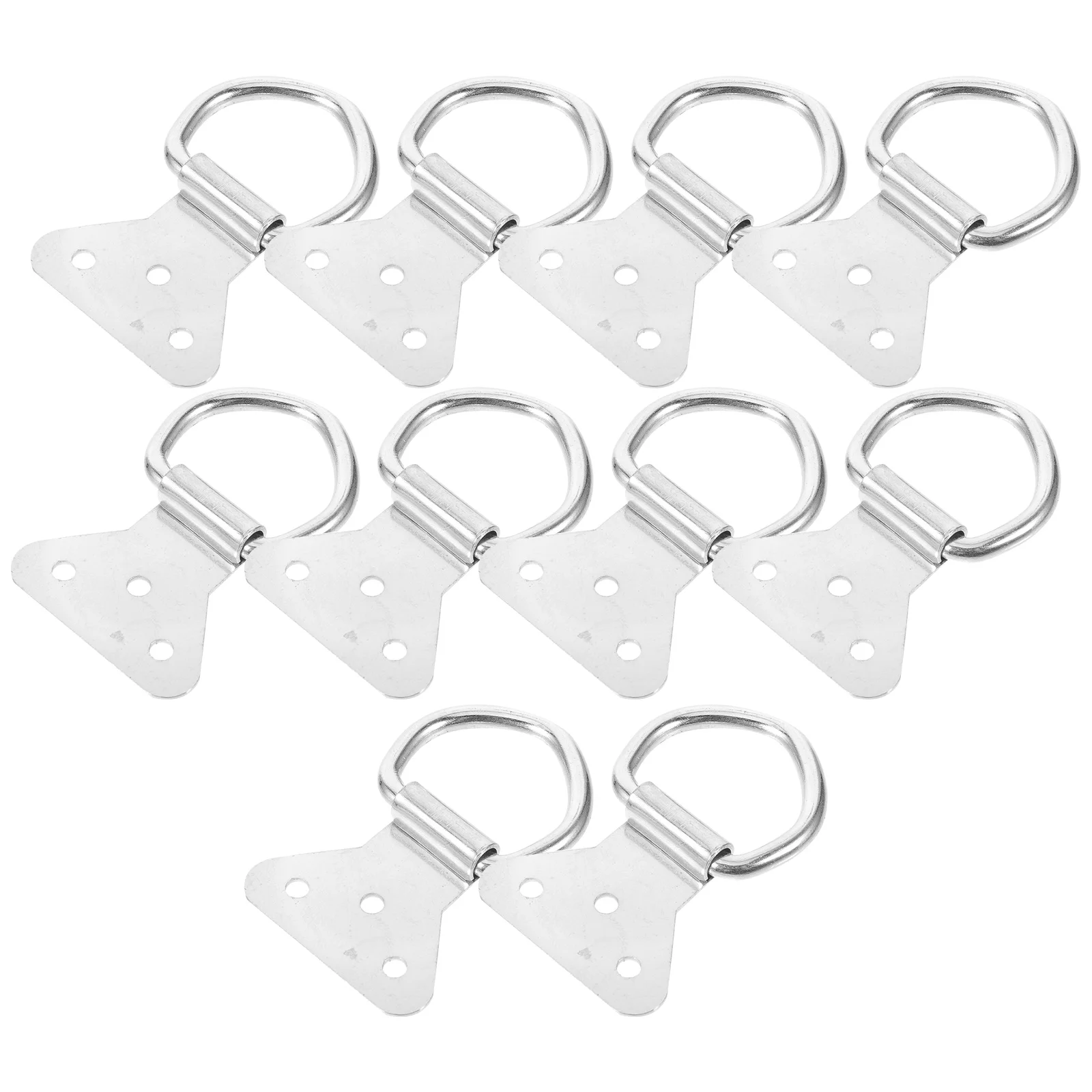 

10 Pcs D Ring Picture Hangers Metal Hooks for Frames Walls Heavy Duty Silver Photo Wall Nails Canvas Supplies