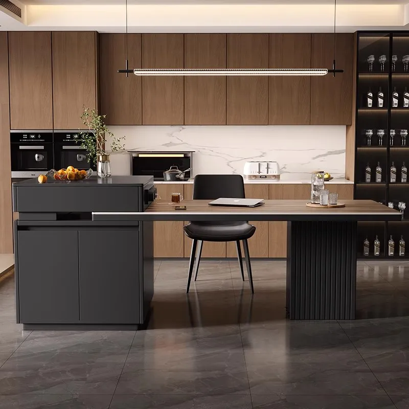 #Contemporary Design Light Luxury High-end  multifunctional Kitchen Island  Kitchen Table for Dining Room Office Room